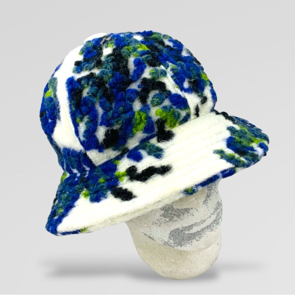 Men's Kangol Gardenia | Royal Blue | Green | Black Wooly Floral Bucket Hat NWT
